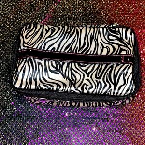 Zebra Print Makeup Bag For Sale!!